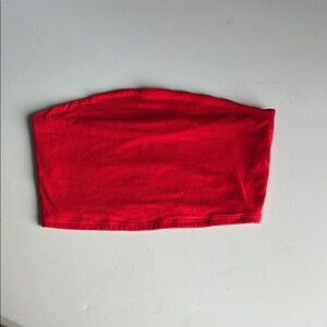 Garage Red Tube Top